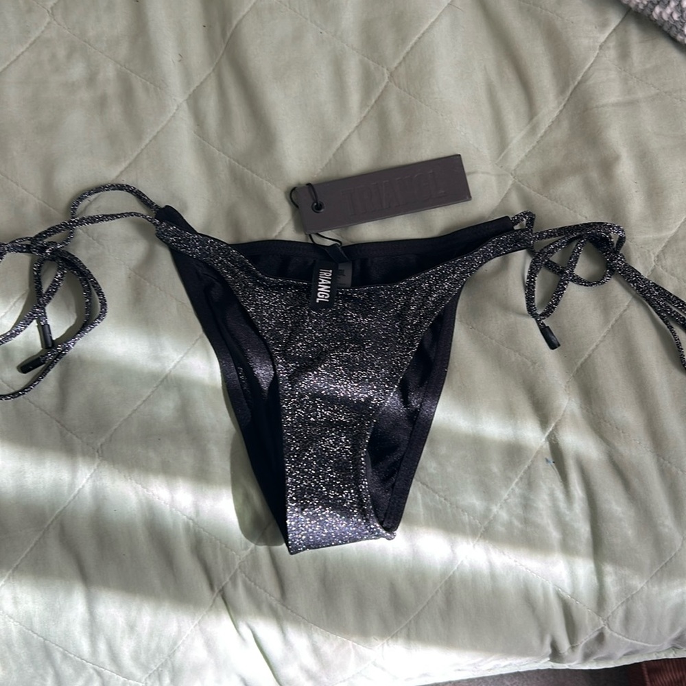 Triangle sparkle bikini bottom